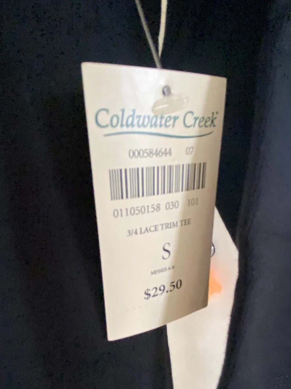 LADIES SIZE SMALL COLDWATER CREEK TEE